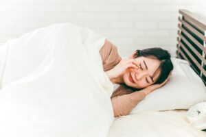 睡眠障害の女性